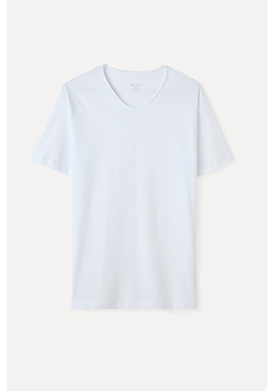 Mudo Erkek Erkek Beyaz V Yaka T-shirt 1263851