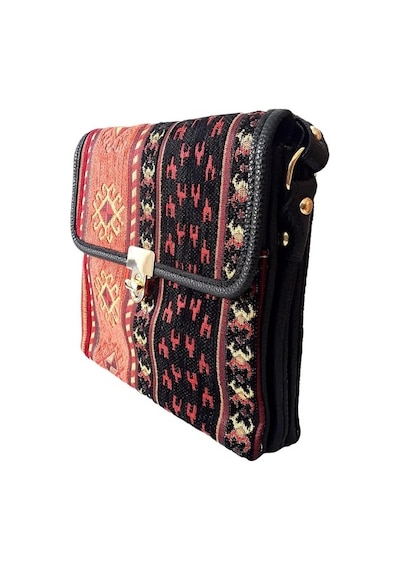 Otantik Kilim Desenli Omuz Çantası