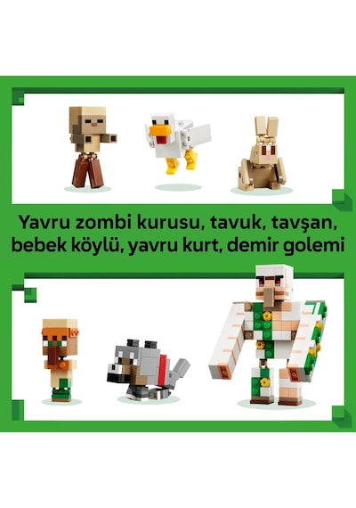 LEGO® Minecraft® Tavuk Jokey Çöl Saldırısı 21592 - 9 Yaş ve Üzeri Çocuklar için 6 Figür İçeren Oyuncak Yapım Seti (428 Parça)