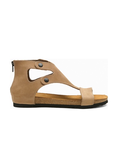 Comfortfusse Vera - Kadın Ortopedik Hakiki Deri Sandalet Kum