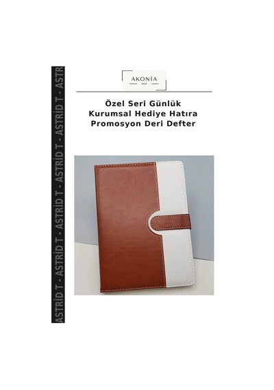 Özel Seri Günlük Kurumsal Hediye Hatıra Promosyon Deri Defter Çok Renkli
