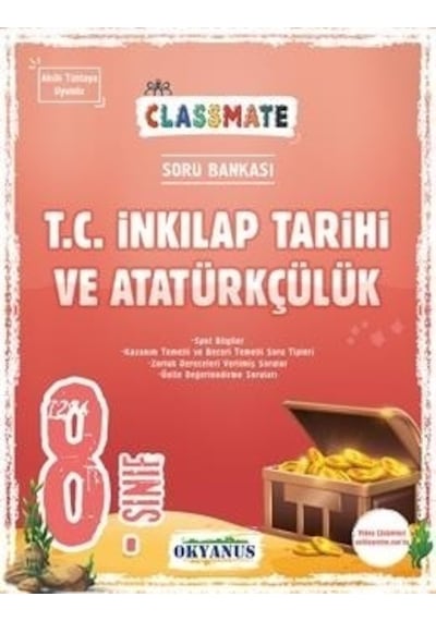 Okyanus Yayın 8. Sınıf Classmate Inkılap Soru Bankası (Yeni)
