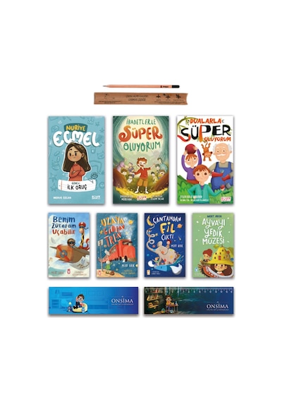 Timaş Çocuk Uzaya Giden Tren - Ayvayı Yedi Müzesi - Benim Zürafam Uçabilir - Nuriye Ecmel Set 7 Kitap