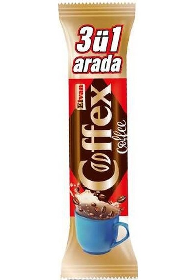 Elvan Coffex 3 ü 1 Arada Hazır Kahve 18 Gr. (1 Kutu)