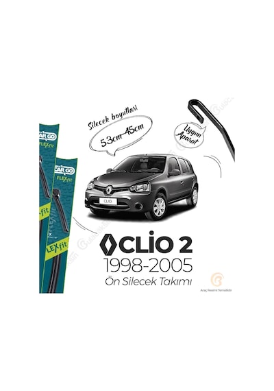 Renault Clio 2 Muz Silecek Takımı 1998-2005 Hc Cargo-