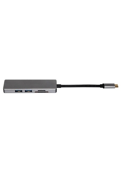 Type-C Hdmı 4K Usb 3.0 Sd Tf Kart Okuyucu Kablo Adaptör Çoklayıcı