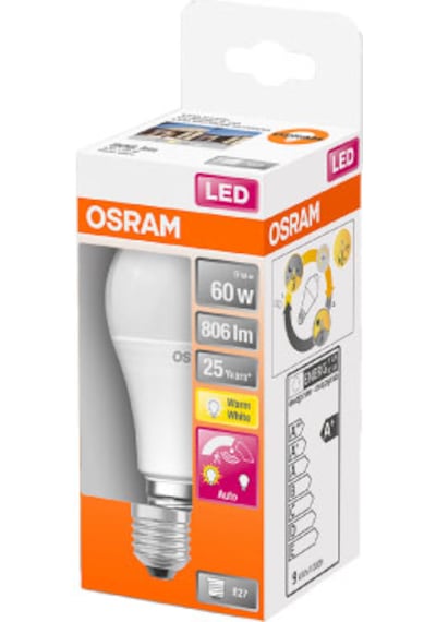 Osram Led Star 8.8w 2700k 806lm E27 Duy Hareket Sensörlü Sarı Işı