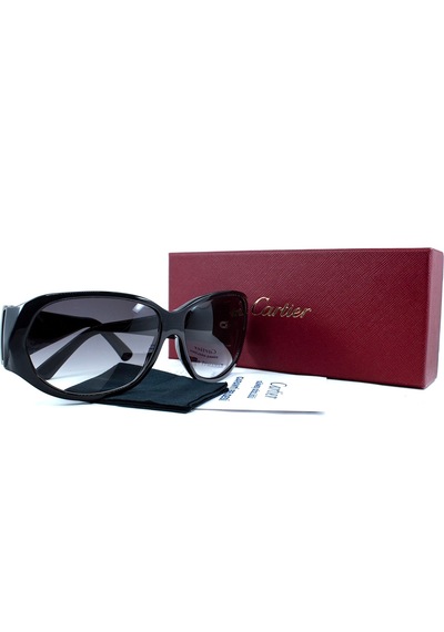 Cartier Happy Bırthday Black Unisex Güneş Gözlüğü Siyah