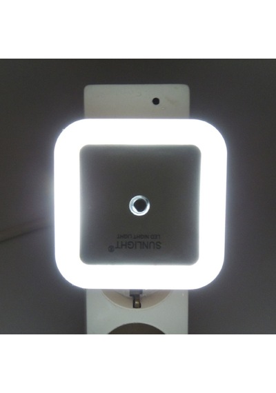 Kare Led Gece Lambası 0,5W Işıklı Fişli Fotosel Sensörlü 5 Adet