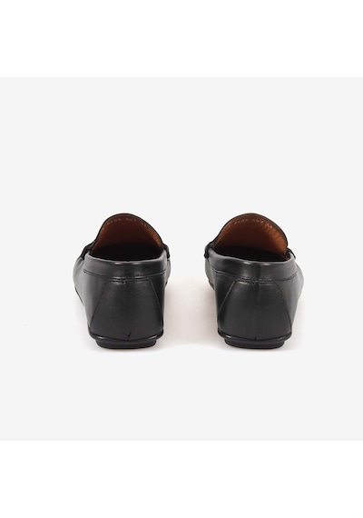 Kemal Tanca Erkek Hakiki Deri Bağcıksız Kauçuk Tabanlı Loafer A9408 Siyah