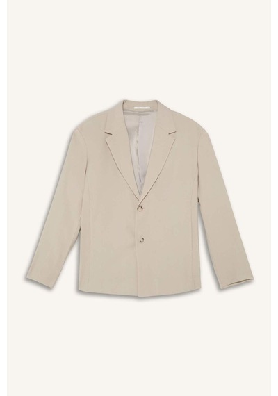 Defacto Oversıze Blazer Bej Ceket H7041ax26smbg766 Bej-bg766