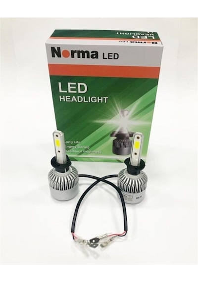 Ahmet Otomotiv Norma 24v-12v H1 Xenon Led Ampul Seti 6000k 8000 Lümen Cob Led