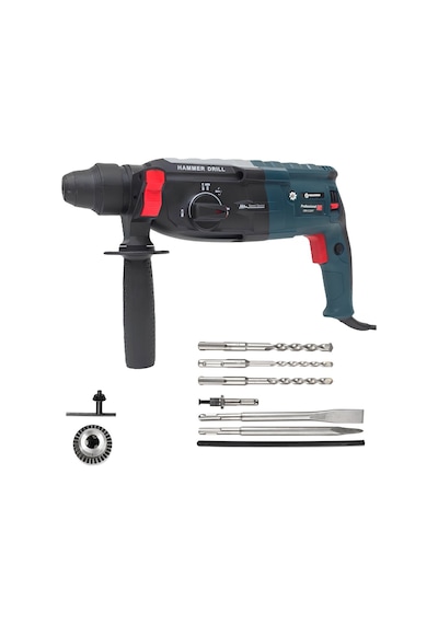 Prohummer Ph322 Elektrikli 4 Lü Mattkap Set Takımı - Kırıcı Delici, Vidalama Matkap, 125mm Avuç Taşlama, Dekupaj Testere