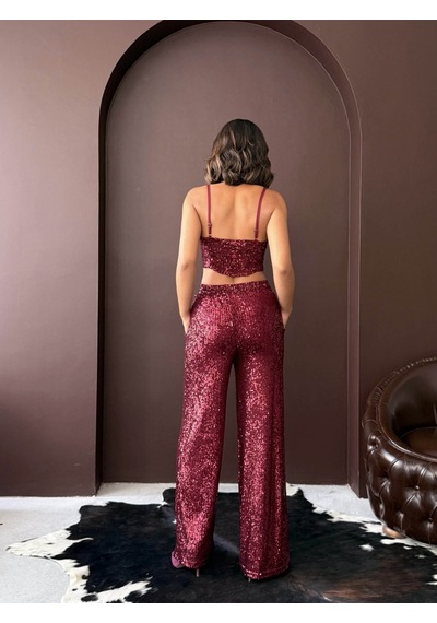 Verymoda F 1978 Pullu Pantollon Bordo