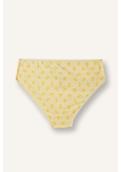 Defacto Desenli Penye 3lü Slip Külot Kız Çocuk H6338a826smyl83 Sarı-yl83