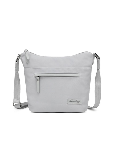 Smart Bags Twill Dimi Kumaş Postacı Kadın Çantası 3327 Gri