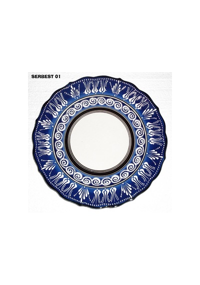 Armada Çini 30 Cm Resimli Baskılı Eldekoru Kütahya Çini Tabak (158804209)