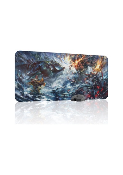 Dota 2 Kaymaz Dikişli Kauçuk Oyuncu Mousepad V4 - 90x40 Xxl Gaming Mouse Pad Fare Altlığı