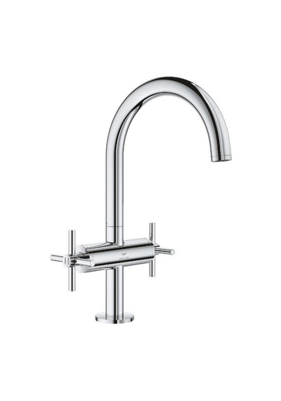Grohe Atrio Lavabo Bataryası, 1/2" L-Boyut - 21144000 Gümüş