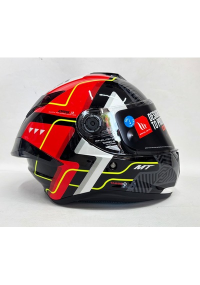 Mt Targo S Brik C5 Şeffaf Vizörlü Parlak Renk V-14B Kapalı Kask Kırmızı