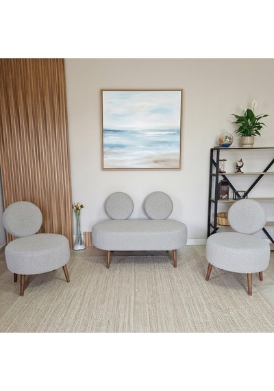 Dünya 2+1+1 Buklet Kumaş Balkon Ofis İş Yeri Çay Seti Koltuk Bekleme Takımı - Ahşap Ayak - Krem Dünya 2+1+1 Buklet Kumaş Balkon Ofis İş Yeri Çay Seti Koltuk Bekleme Takımı - Ahşap Ayak - Krem