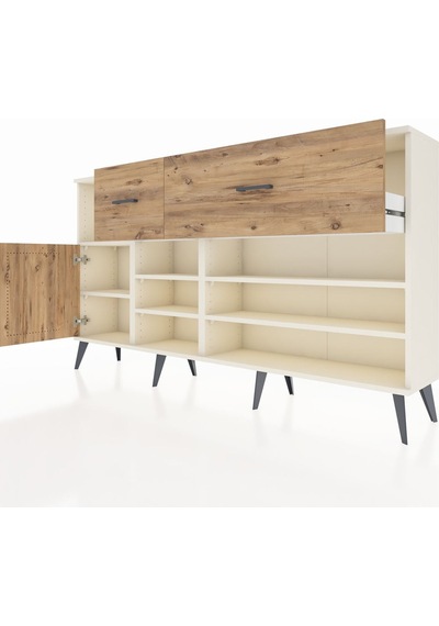 Arges Konsol 6 Raflı 2 Çekmeceli Tek Kapaklı 176x30x99 Aytaşı-çam Atlas Çam - Aytası Arges Konsol 6 Raflı 2 Çekmeceli Tek Kapaklı 176x30x99 Aytaşı-çam Atlas Çam - Aytası