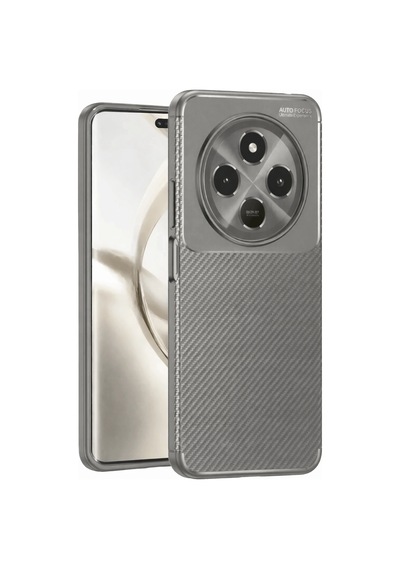 Newface - 521 - Tecno Spark 30c Kılıf Auto Focus Karbon Kapak - Csmo-tex - - Gri