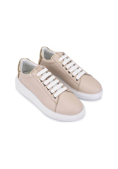 Mario Valentino Kadın Hakiki Deri Bej Sneakers & Spor Ayakkabı 1040 91j2310 Bn Ayk Sk25-26 Beıge/oro Bej