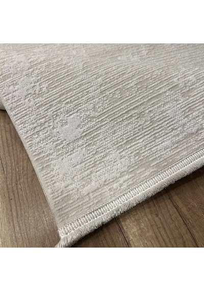 Hoom Rugs Aria 1124 Krem Pamuk Tabanlı Modern Halı Krem