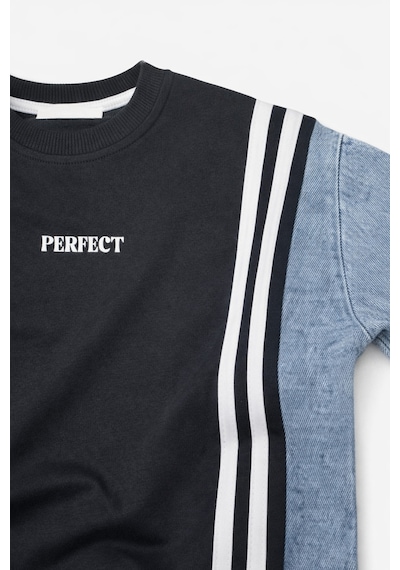Uğur Bebe Bayramlık Kız Çocuk Kot Ve Pamuk Karışımlı Sweatshirt Kot Pamuk Detaylı Geniş Paça Pantolon Takım Siyah Mavi Siyah Mavi Uğur Bebe Bayramlık Kız Çocuk Kot Ve Pamuk Karışımlı Sweatshirt Kot Pamuk Detaylı Geniş Paça Pantolon Takım Siyah Mavi Siyah Mavi