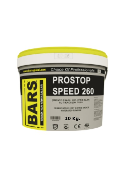 Bars Çimento Esaslı Hızlı Priz Alan Şok Su Tıkaç Tozu 10 Kg.