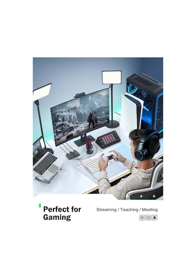 Lemorele Ac09 4k 60hz Hdmı Video Capture Card - Obs Twitch Yayıncı Ses/görüntü Yakalama Kartı  Gecikme Ps5 / Xbox / Pc / Mac / Kamera Uyumlu