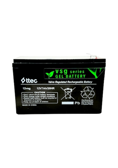 Pilsan Uyumlu Oyuncak Araba Jeep Akülü Araba Aküsü Pili Bataryası Jel 12volt 7amper Akü 12v7ah/20hr