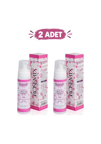 Rosemix - 233 - - Cilt Temizleme Köpüğü Gül 200 Ml - 2 Adetlik - Csmo-tex - Set Ürün