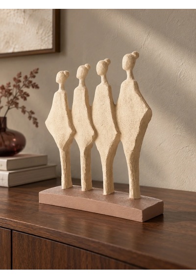 Harmony Women 4 Lü Soyut Kadın Figürlü Dekoratif Biblo 24 8 30 Cm
