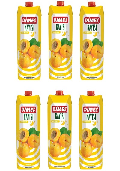 Dimes Kayısı Nektarı 1 Lt X 6 Adet
