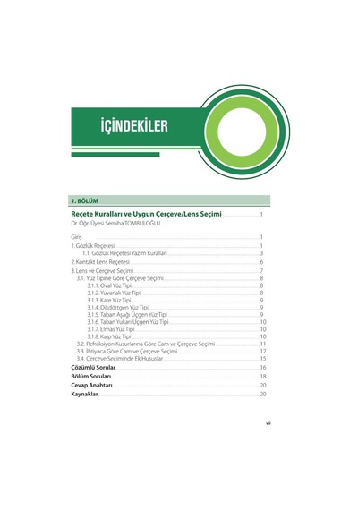 Optisyenlik Prog.için Optik Ve Optisyen.2.baskı