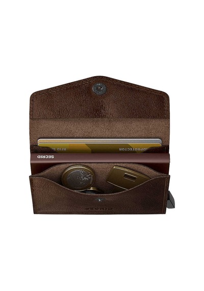 Secrid Envelope Wallet Vintage Kartlık Cüzdan, Ç.kahve Çok Renkli