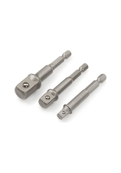3 Lü Hex Elektrikli Matkap Bit Sürücü Soket 1/4 "3/8" 1/2 "soket Bit Adaptörü Matkap Somun Anahtarı