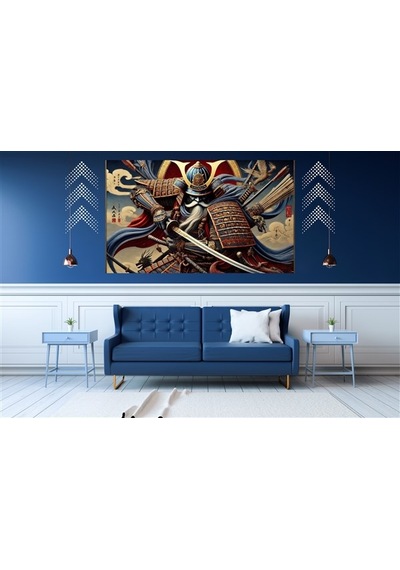 Ti-play Şehri Koru 60x90cm Modern Samuray Pvc Çerçevesiz Tablo