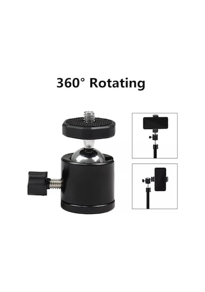 Tripod 90 Yönlendirme Aparatı 360 Derece Dönebilen Başlık Tüm Tripodlara Uyumlu Metal Mafsal Aparatı Diğer