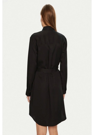 Calvin Klein Lyocell Shırt Dress Çok Renkli