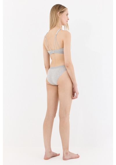 Naphor Touch Gri Askı Detaylı Bralet Sütyen