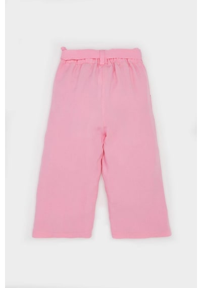 DeFacto Kız Bebek Wide Leg Düz Paça Pantolon E2941A525SPPN164 Pembe