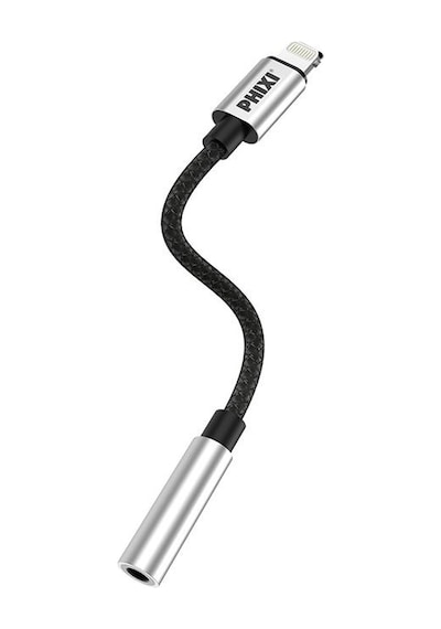Phixi Basic Ca110 Metal Başlıklı Örgü Kablo Lightning To 3.5mm Jack Çevirici-246