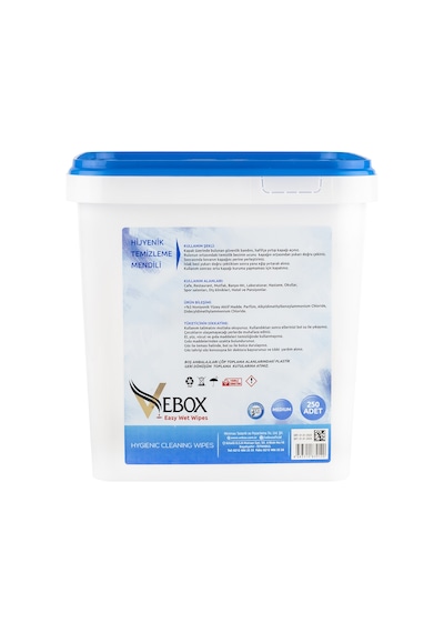 Vebox Daily Use Wipes Günlük Kullanım Mendilleri Kova 250 Adet