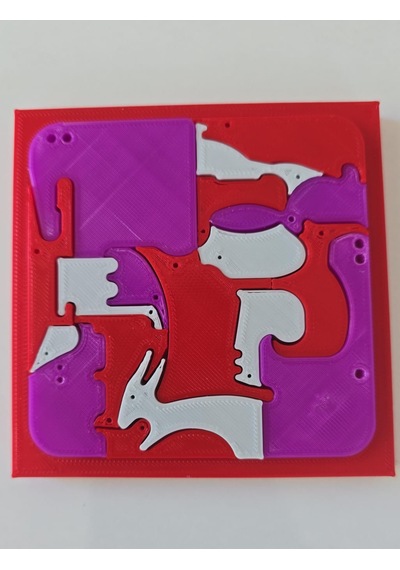 Montessori 3d Hayvan Figürlü Puzzle 18 Parça Zeka Oyunu