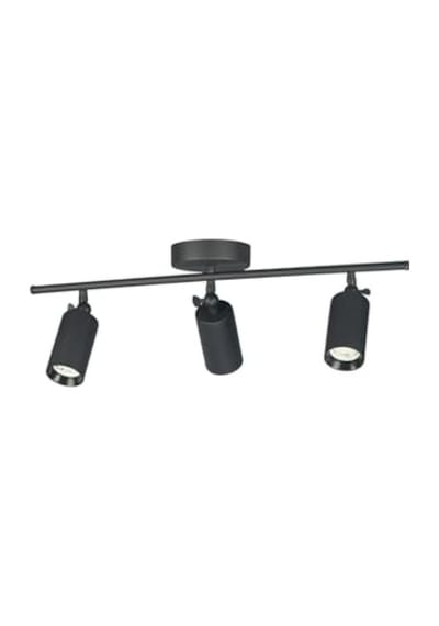 Spoti Modern Tasarım Salon - Mutfak - Banyo Spot Ledli Sıralı Avize Siyah, 60 Cm, 3000, Kelvin Enerji Sınıfı A++ Abanoz