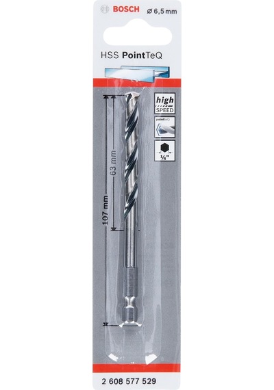 PoinTeQ 6.5mm 1/4 Adap. Metal Matkap Ucu 1'li 2608577529 Bosch