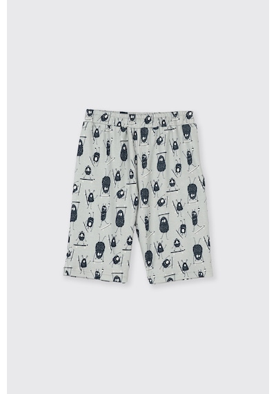 Panço Erkek Çocuk Baskılı Yeşil Pijama Takımı
